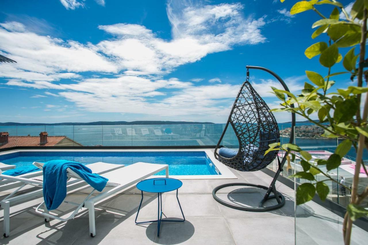 Holiday Home Olive Exclusive - 8 People, Heated Pool, Okrug Gornji, Sea View Trogir Exterior photo