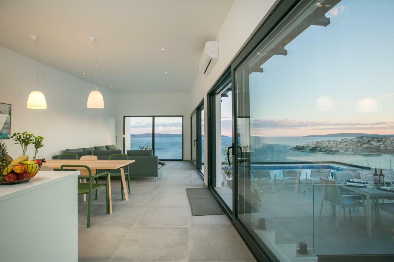 Holiday Home Olive Exclusive - 8 People, Heated Pool, Okrug Gornji, Sea View Trogir Exterior photo