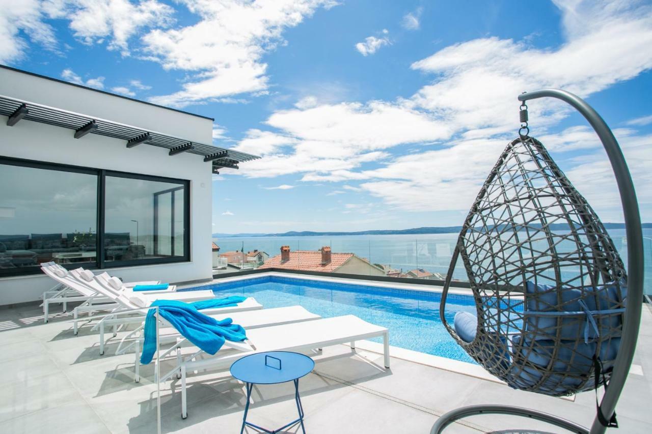 Holiday Home Olive Exclusive - 8 People, Heated Pool, Okrug Gornji, Sea View Trogir Exterior photo